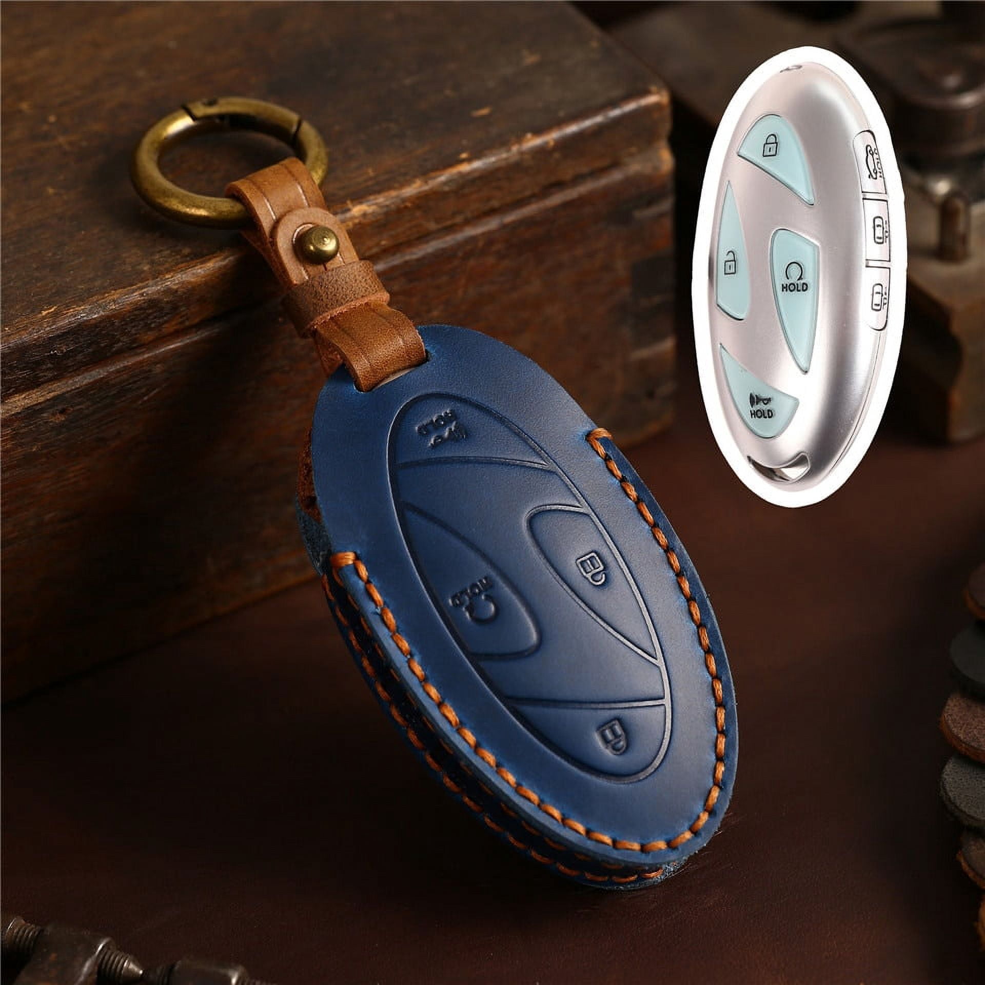 Car Key Case for Hyundai Grandeur GN7 2023 Kona Ev 2023 Leather Car ...