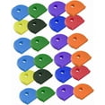 thumbnail image 1 of Car Key Chain 32 Pcs Colored Labels Car Key Holder Key Covers Caps Silicone Key Cover Key Covers for Car Keys PVC Key Caps PVC Key Covers Key Identifier Caps Key Ring Door, 1 of 5