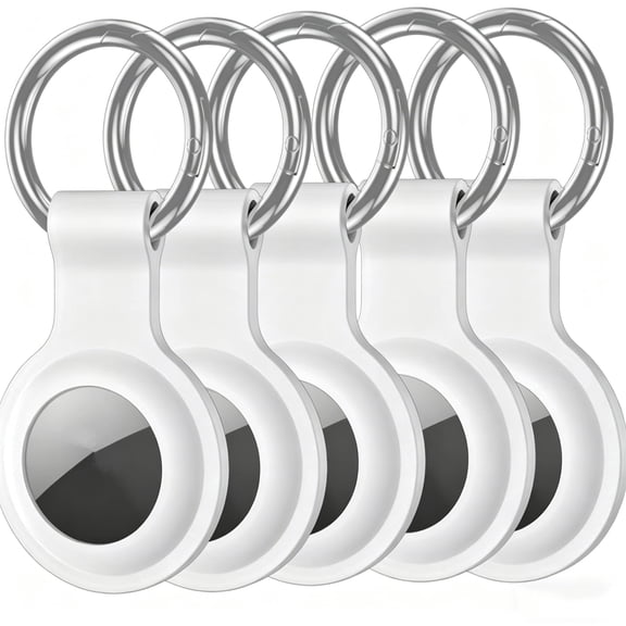 Car Key Chain Case Holder Compatible for AirTag Automotive Key Fob, Silicone Holders Keychain for Apple for Air Tags, Car Accessories for Men Women