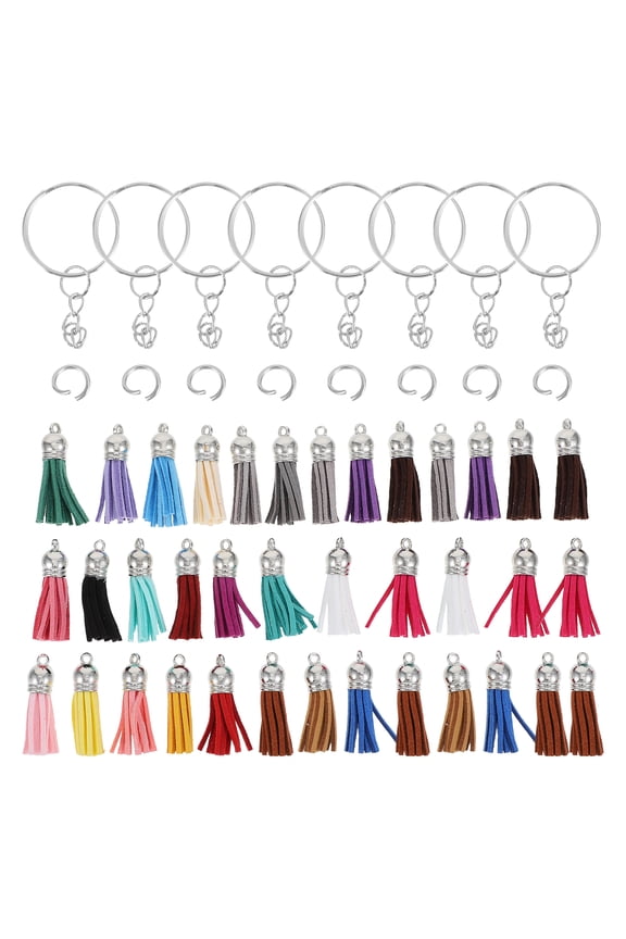Car Key Chain Key Ring Chain Set DIY Keychain Pendant Making Materials 2.3X2.3cm