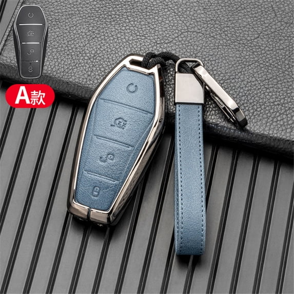 Car Key Cover Smart Remote Key Case for BYD Tang DM 2018 Key Bag Auto Accessories Keychain Keyring Key Covers