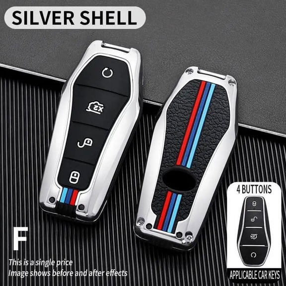 Car Key Cover Smart Remote Key Case for BYD Tang DM 2018 Key Bag Auto Accessories Keychain Keyring Key Covers