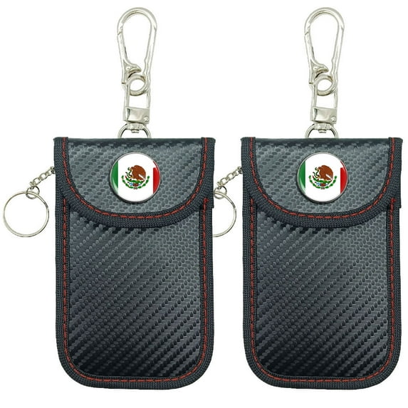 Car Key Faraday Bags, Faraday Pouch, Car RFID Blocking Holder Key Fob Protector Cage, Signal Block Anti-Theft Fob Case