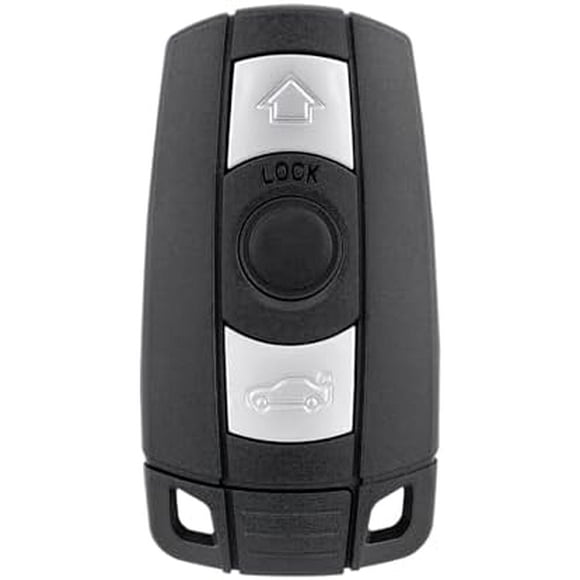 Car Key Fob for BMW Remote Key Replacement for 2006-2011 BMW 3 Series- 325i, 328i, 330i, 335i, BMW 5 Series 525i, 528i, 530i, 535i, 550i Keyless Entry Remote KR55WK49127 BMW CAS3 System Remote