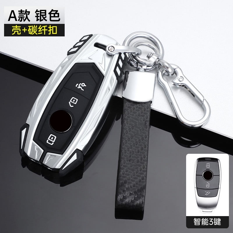 Car Key Fob Case Cover Protector For Mercedes Benz E C G M R S Class W204 W212 W176 GLC CLA GLA AMG Car Accessories Keychain