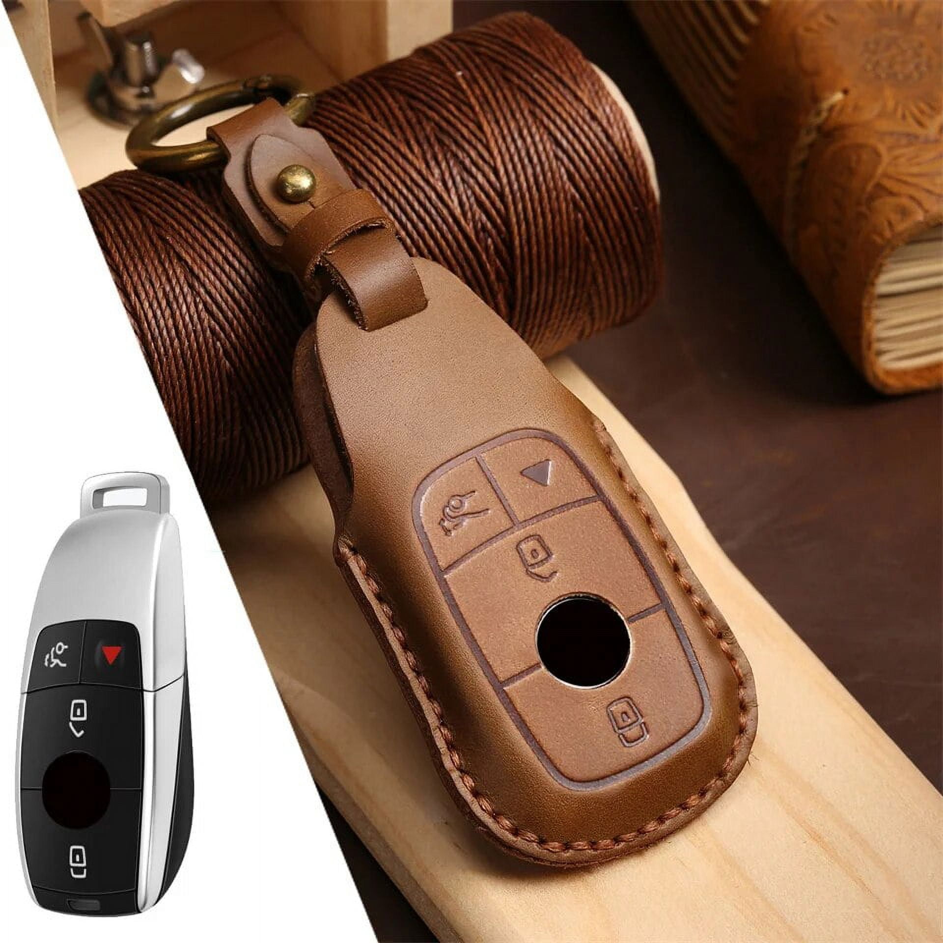 Car Key Fob Case Cover Protector For Mercedes Benz E C G M R S Class W204 W212 W176 GLC CLA GLA AMG Car Accessories Keychain