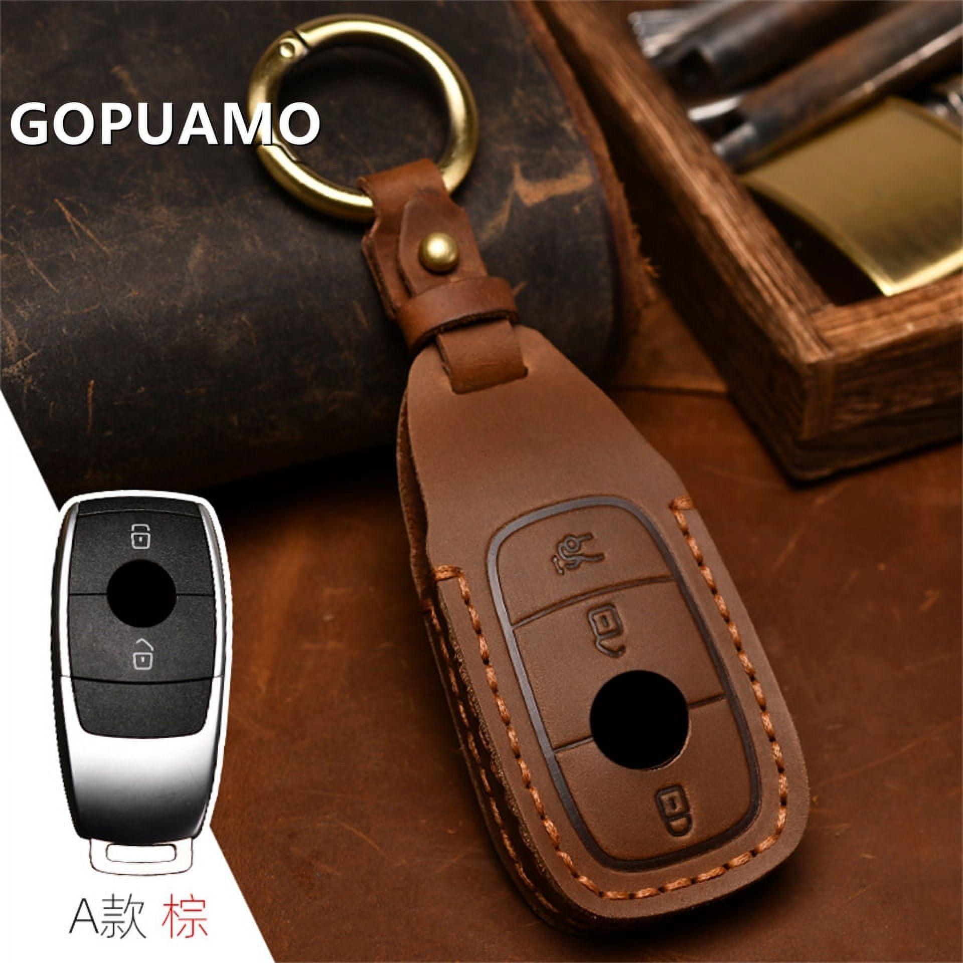 Car Key Fob Case Cover Protector For Mercedes Benz E C G M R S Class W204 W212 W176 GLC CLA GLA AMG Car Accessories Keychain