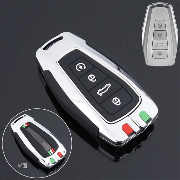 Car Key Fob Cover Case Shell Holder Set For Geely Coolray X6 Emgrand Global Hawk GX7 Remote Accessories Car-Styling Keychain