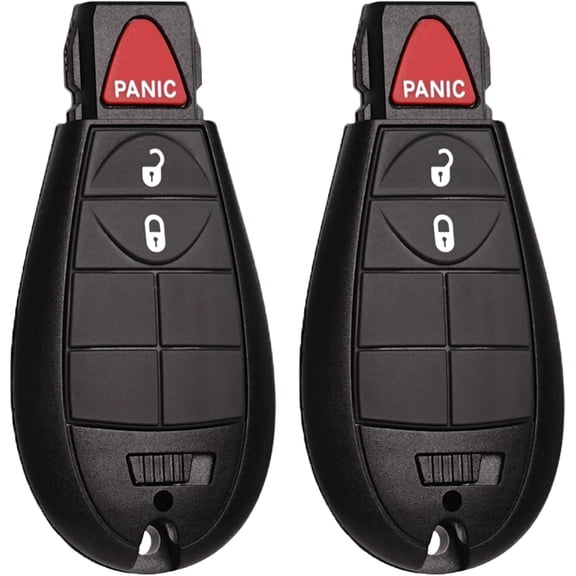 Car Key Fob FOBIK Keyless Entry Remote Control Replacement Fits for Ram 1500 2500 3500 4500 5500 HD 2013 2014 2015 2016 2017 2018 2019 2020 2021 56046953 AG 3 Button Pack of 2