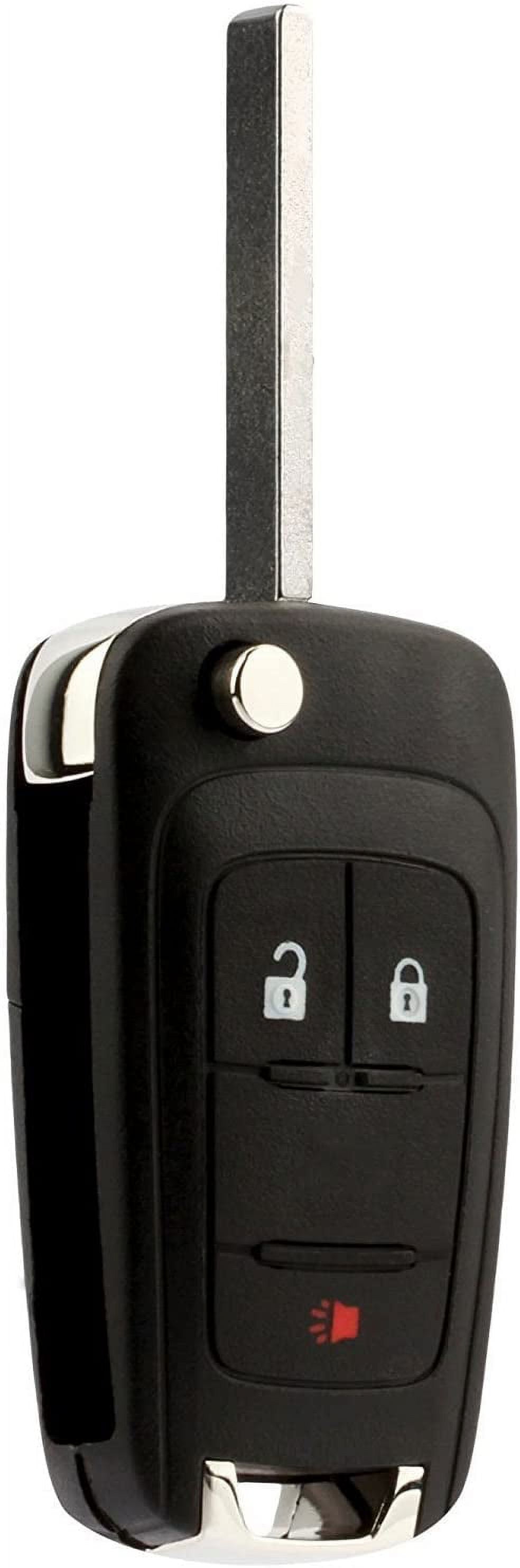 Car Key Fob Keyless Entry Remote Flip fits 2010-2017 Chevy Equinox, Sonic, Terrain (OHT01060512 3-btn)