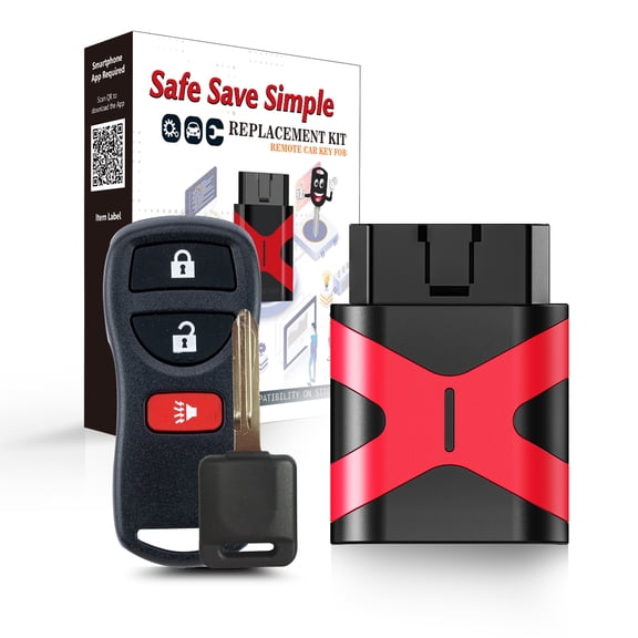 Car Key Fob Keyless Entry Remote with Self Programmable Ignition Key Replacement for 2005-2015 Armada/2005-2013 Pathfinder with FCC: KBRASTU15/CWTWB1U733