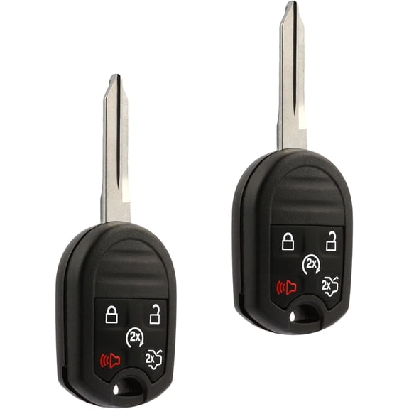 Car Key Fob Keyless Entry Remote Start fits Ford, Lincoln, Mercury, Mazda (CWTWB1U793 5-btn) - Guaranteed to Program