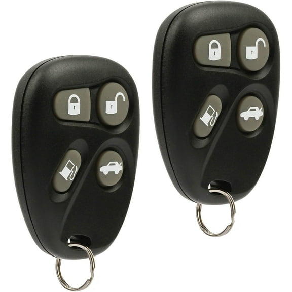 Easy to Use Car Key Fob Keyless Entry Remote fits 1998 1999 2000 Cadillac Deville Eldorado Seville (KOBUT1BT, 25656444), Set of 2