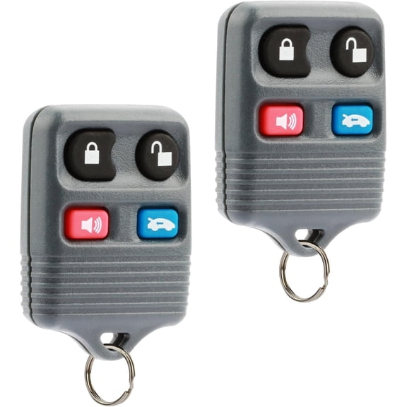 Car Key Fob Keyless Entry Remote fits Ford Crown Victoria / Lincoln Continental Mark VIII Town Car / Mercury Grand Marquis (CWTWB1U343 LHJ002), Set of 2