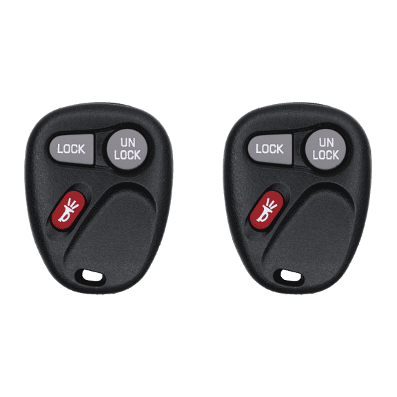 Car Key Fob Keyless Entry Remote for 2001 Chevrolet Suburban FCC KOBUT1BT 2AOKM-GV3 Part Number 15732803 Pack of 2