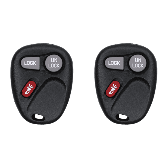 Car Key Fob Keyless Entry Remote for 2001 Chevrolet Suburban FCC KOBUT1BT 2AOKM-GV3 Part Number 15732803 Pack of 2