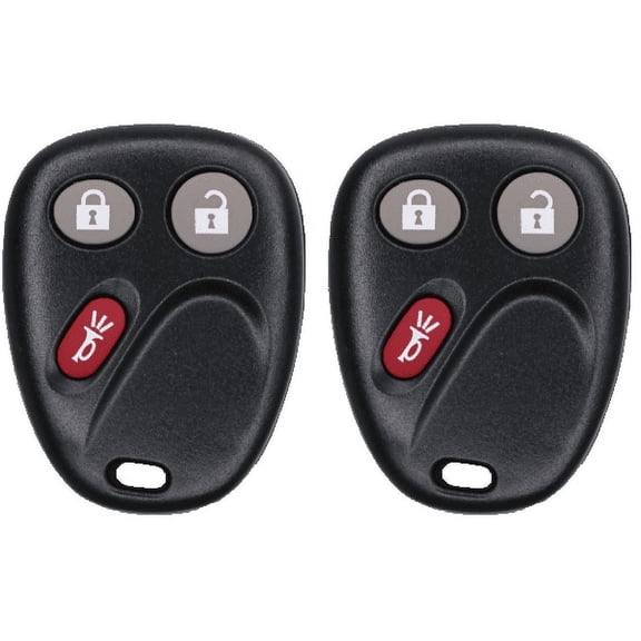 Car Key Fob Keyless Entry Remote for 2005 Cadillac Escalade FCC LHJ011 Part Number 21997127 15132197 15132198 10377295 22730827 15186203 2 Pack