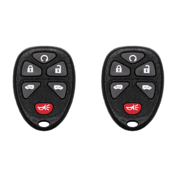 Car Key Fob Keyless Entry Remote for 2007 Chevrolet HHR FCC KOBGT04A Part Number 15114376 Pack of 2