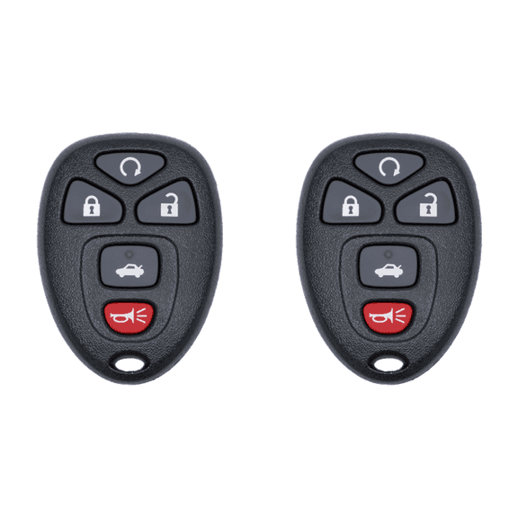 Car Key Fob Keyless Entry Remote for 2007 Chevrolet Impala FCC OUC60270 OUC60221 Part Number 10337867 15912860 20935331 22952176 Pack of 2