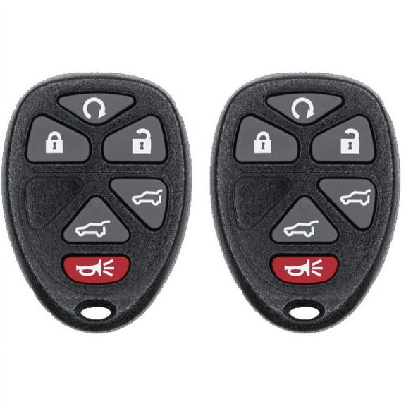 Car Key Fob Keyless Entry Remote for 2007 Chevrolet Tahoe FCC OUC60270 OUC60221 Part Number 15913427 22951510 Pack of 2