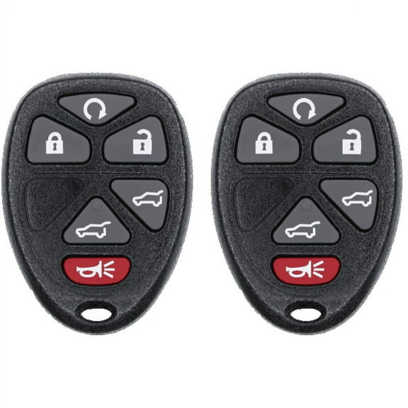 Car Key Fob Keyless Entry Remote for 2007 GMC Yukon FCC OUC60270 OUC60221 Part Number 15913427 22951510 Pack of 2