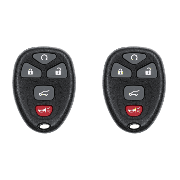 Car Key Fob Keyless Entry Remote for 2007 GMC Yukon FCC OUC60270 OUC60221 Part Number 22936101 15913415 20869053 22756459 22951059 Pack of 2