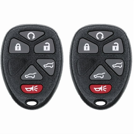 Car Key Fob Keyless Entry Remote for 2010 Chevrolet Tahoe FCC OUC60270 OUC60221 Part Number 15913427 22951510 Pack of 2