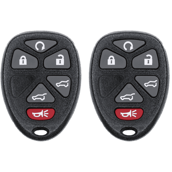 Car Key Fob Keyless Entry Remote for 2012 Chevrolet Tahoe FCC OUC60270 OUC60221 Part Number 15913427 22951510 Pack of 2