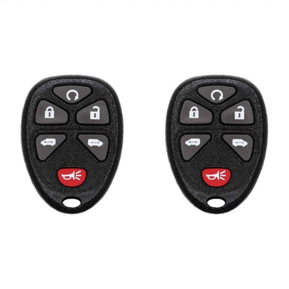 Car Key Fob Keyless Entry Remote for Chevrolet HHR 2006-2011 FCC KOBGT04A Part Number 15114376 Pack of 2