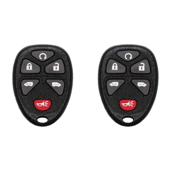 Car Key Fob Keyless Entry Remote for Chevrolet HHR 2006 FCC KOBGT04A Part Number 15114376 Pack of 2