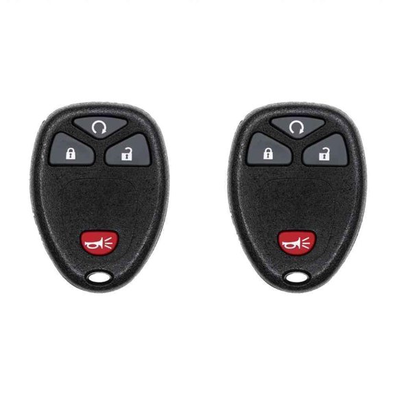 Car Key Fob Keyless Entry Remote for Chevrolet HHR 2008 FCC KOBGT04A 2AOKM-GV1 Part Number 15114374 Pack of 2