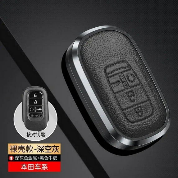 Car Key Fob Pocket Cover Case For Honda Civic CR-V HR-V Accord Jade Crider leather Odyssey 2015- 2018 Remote Accessories