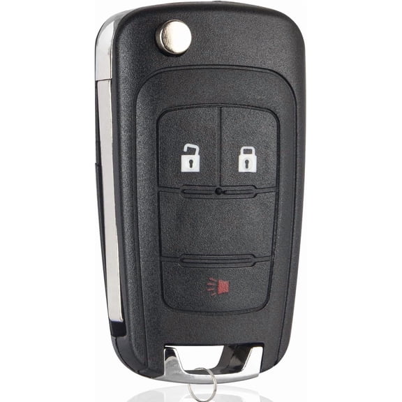 Car Key Fob Replacement for 2010-2017 Chevy Equinox, 2012-2017 Chevrolet Sonic, 2010-2017 GMC Terrain, Flip Keyless Entry Remote, Standard Ignition, OHT01060512, Set of 1