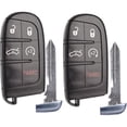 thumbnail image 1 of Car Key Fob Replacement Fits for Chrysler 300 Charger 2011-2018 Challenger Dart 2014-2016 Keyless Entry Remote Start Control Set of Two M3N-40821302 56046777AB 56046759 AF 5026676, 1 of 9