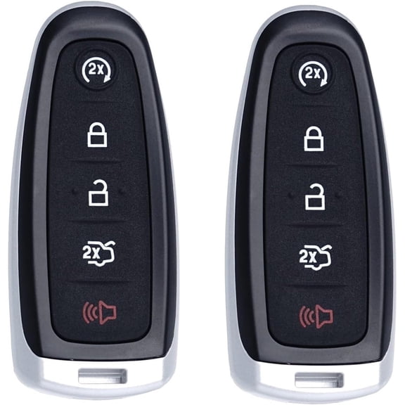 Car Key Fob Replacement Fits for Ford Explorer Edge 2011-2015 Expedition Flex Taurus 2013-2019 Focus Escape Lincoln MKS MKT MKX Navigator Keyless Entry Remote Set of Two M3N5WY8609