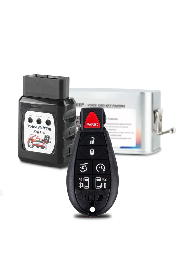 Car Key Fob Voice OBD Kit Replacement for 2008-2016 Chrylser Town & Country 2008-2020 Dodge Grand Caravan M3N5WY783X IYZ-C01C