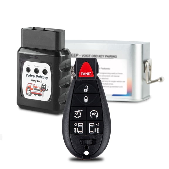Car Key Fob Voice OBD Kit Replacement for 2008-2016 Chrylser Town & Country 2008-2020 Dodge Grand Caravan M3N5WY783X IYZ-C01C