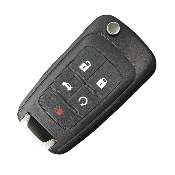 Car Key Fob with 5 Buttons for Lock/Unlock/Remote Engine Start/Trunk/Panic Alarm, Suitable for Multiple Vehicle Models