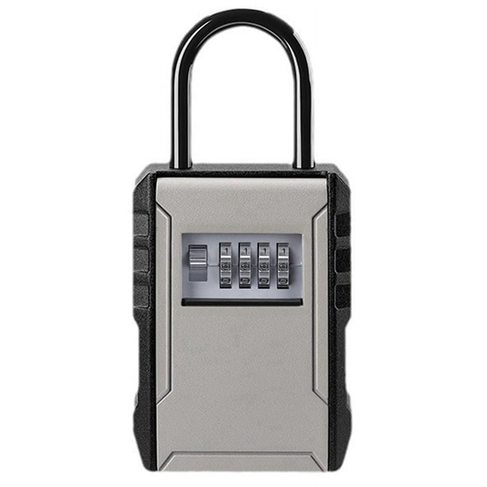 Large Space Design Password Key Box Gray Car Key Safe Box for Home Apartment Lockbox Free Installation Mobile