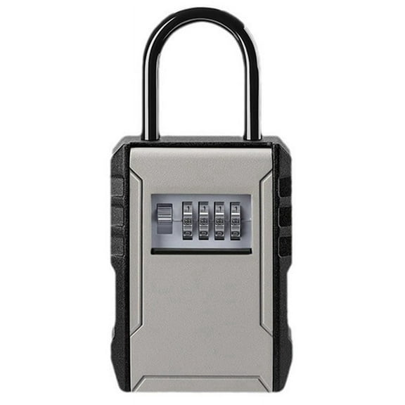 Large Space Design Password Key Box Gray Car Key Safe Box for Home Apartment Lockbox Free Installation Mobile