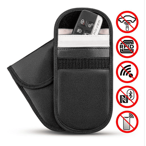 Car Key Signal Blocker Case Faraday Cage Fob Key Bag RFID Locking Bag