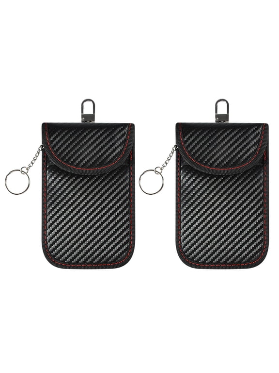 Car Key Signal Blocking Bag, RFID Anti Theft Pouch, Signal Shielding Durable Hook Design, Versatile Keyless Entry Protection Case