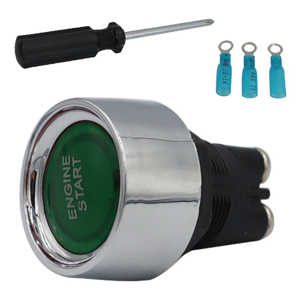 Car Key Turn on The Ignition Push Button Light Vehicles Auto Engine