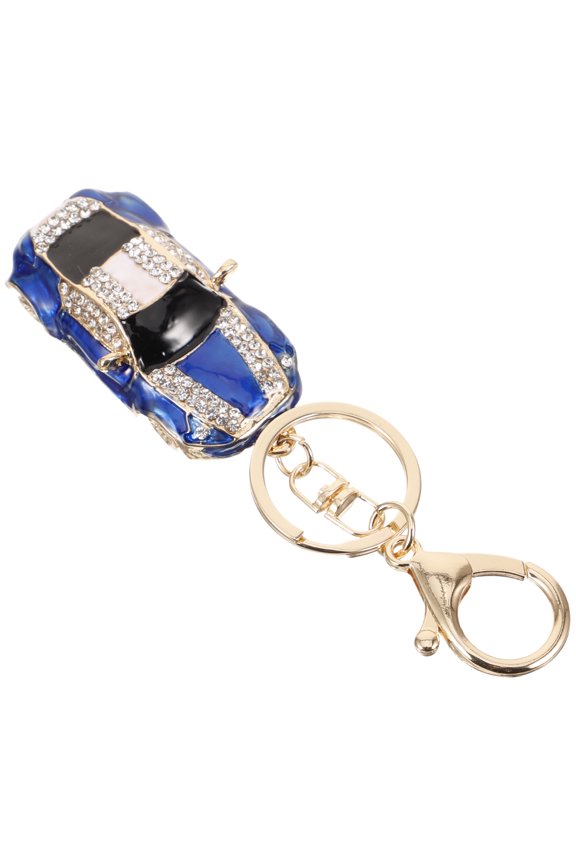 Car Model Keychain Blue Metal 1Pcs 4.91X0.98X0.47in