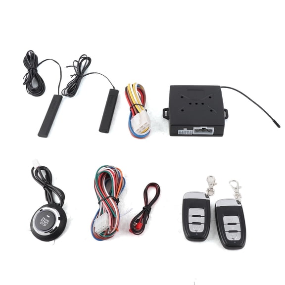 Car Keyless Access System System 12V Universal One Click Boot System Modify Keyless Access System Alarm System Remote Starts Remote Control Auto Car One Starts Stop Engine System