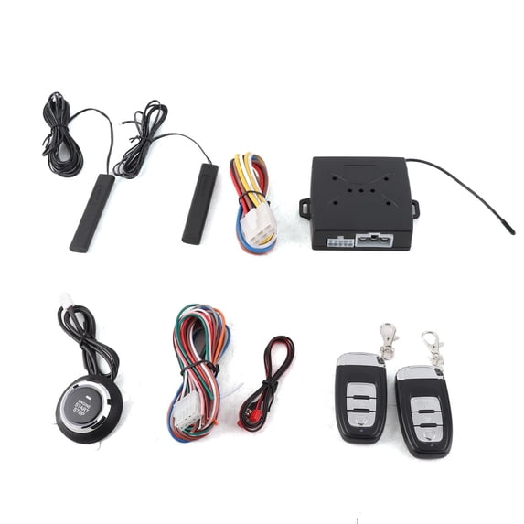 Car Keyless Access System System 12V Universal One Click Boot System Modify Keyless Access System Alarm System Remote Starts Remote Control Auto Car One Starts Stop Engine System