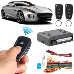 Car Keyless Entry System & 2 Flip Key Fob 3-Button Remote Trunk Control Lock Kit