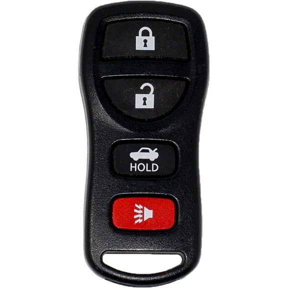 Car Keys Express Car Remote Replacement Case - Nissan 4 Button Black Shell Only; No Electronics