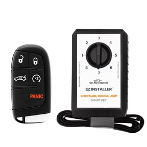 Car Keys Express Chrysler & Dodge Simple Remote - 5 Button Smart Fob with Remote Start & Emergency Insert