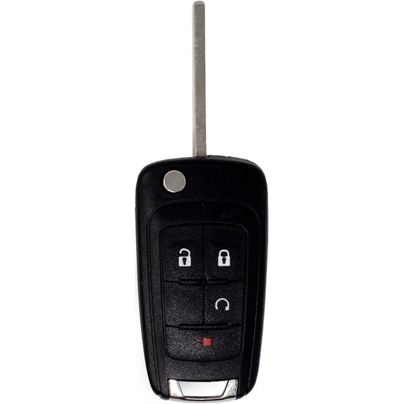 Car Keys Express GM Simple Key, 4 Button Flip Key Fob, Replacement ...